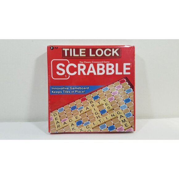 SCRABBLE Tile Lock Crossword Game Family Game Night Kids 8+ & Adults - Picture 11 of 11